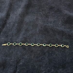 Vintage SAL Swarovski Green Bracelet